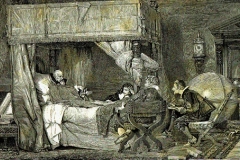 Nicolò Barabino - Galileo in Arcetri, 1880. Incisione (originale dipinto ad olio)