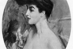 Boldini Giovanni - Ritratto della signora X. Olio su tela, 56 x 65 cm