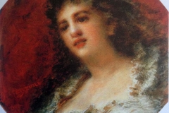 Daniele Ranzoni | Ritratto di Dorothee Karoline von der Lippe Ravene, 1875