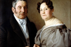 Giuseppe Tominz. Ritratto dei coniugi Berle | Olio su tela, 83 x 98 cm