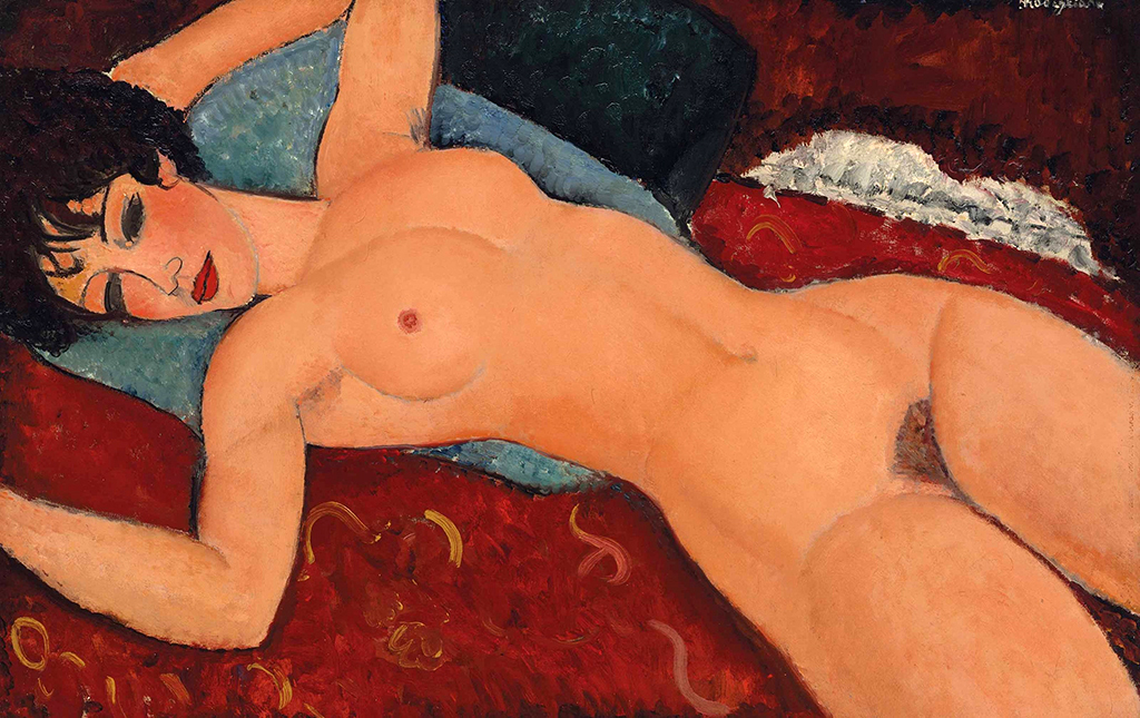 Quadri più costosi. Amedeo Modigliani. Grande nudo disteso, 1917. Olio su tela, 73×116 cm.