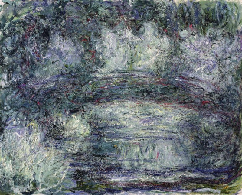 Claude Monet. Il ponte giapponese, 1918-1919. Olio su tela, cm 74x92. Parigi, Musée Marmottan Monet