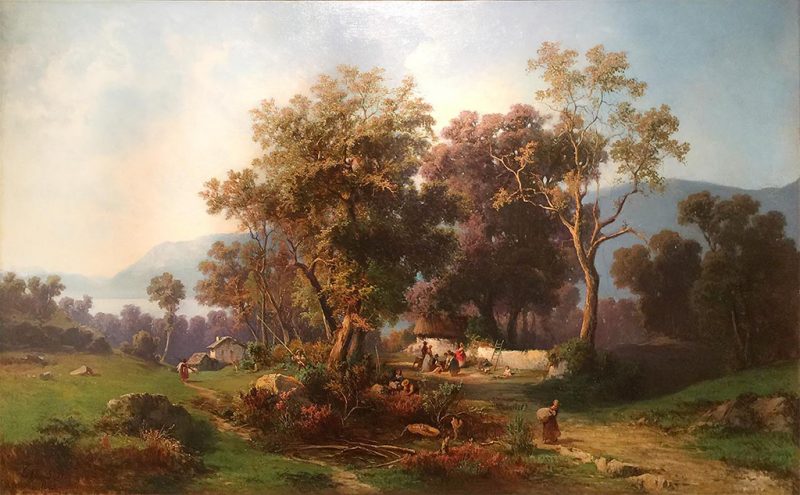Lelli Giovan Battista - La raccolta delle olive, 1870