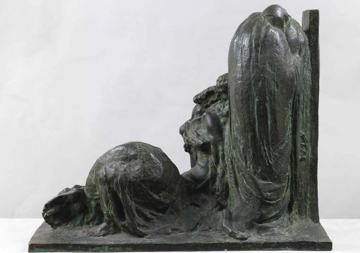 Ermenegildo Luppi. Pietà - Tecnica: Bronzo