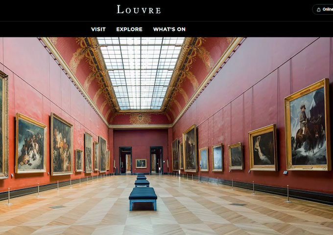 Louvre, Sala Rossa. I Musei negli Spazi Dgitali - la Collezione On line